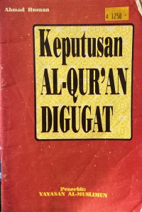 Image of Keputusan Al-Qur'an Digugat