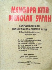 Image of Mengapa Kita Menolak Syi'ah